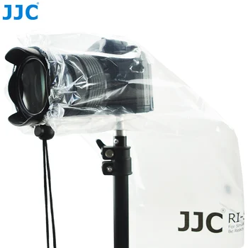 JJC 2 BUC Impermeabil Obiectiv DSLR husa de Ploaie Protector Mirrorless Camere Pelerina de ploaie pentru Canon Nikon Sony, Fuji, Panasonic Transparent