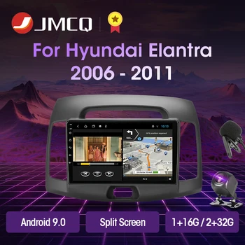 JMCQ Android 9.0 Radio Auto Pentru Hyundai Elantra 4 HD 2006-2010 Split Screen Player GPS Navigaion Multimedia Playere Video Stereo