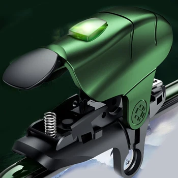 Joc Mobile Controler Gamepad L1R1 Declanșa Scopul Buton Shooter Joystick pentru PUBG Până la 30 de Clicuri Pe Secundă Verde