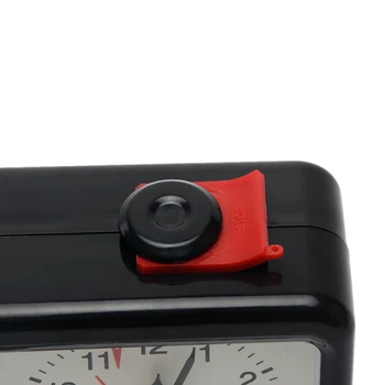 Joc Timer Ceas De Șah Din Plastic Circulație De Cuarț Analogice Portabil Alimentat Cu Baterii Buton De Proiectare Precisă, Ușor De Operat Conta În Jos