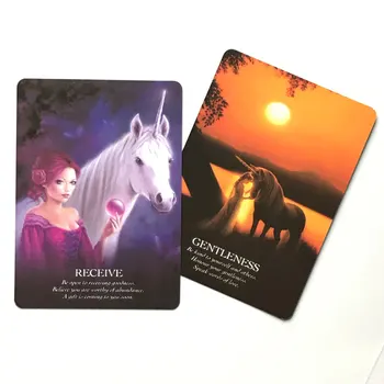 Jocuri de Cărți de Tarot Oracle de Unicorni Vrăjitorie Consumabile Divinație pentru Adulți și Copii Carte de Joc