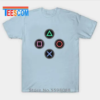 Jocuri haioase Tricou de jocuri Video Playstation Imprimare Bărbați T-Shirt Nou Hipster Butoane Consola de Design de Tricou Pue Bumbac PS4 Băiat Tees