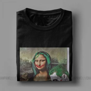 Joker Mona Lisa T-Shirt Are Un Fund tare Camasi Vintage Om cu Mânecă Scurtă Haine Cadou Tricou din Bumbac Pur