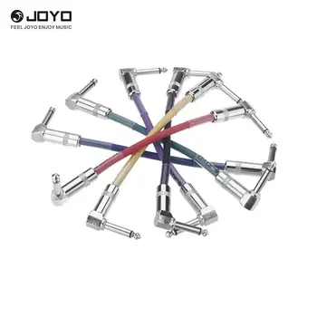 Joyo CM-11 6 Buc Cablu de Chitara 20cm/7.87 inch 6,35 mm Plug Instrument Cablu de Chitara Accesorii Conectarea pedalelor de Efect pentru Amplifer