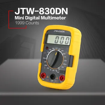 JTW-830DN Portabile Mini Multimetru Digital 1999 Contează AC/DC Volt Amp Ohm Diodă HFE Tester Multifuncțional portabil Multimetre
