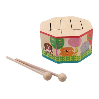 Jucarii Copii Lemn Cu Tambur Pentru Educație Timpurie Muzicale Jucarii Pentru Copii De Tobe Instrumente Muzicale De Învățare De Învățământ De Puzzle Jucărie