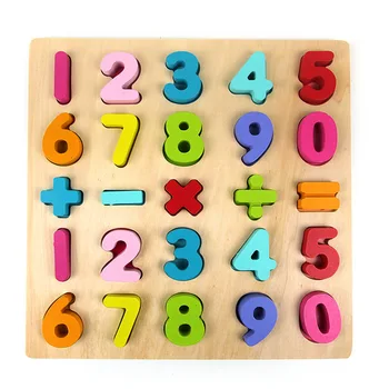 Jucarii din lemn Digital Alfabetul Forma de Potrivire Montessori Didactice de Învățământ Devreme Puzzle 3D Jucarii Pentru Copii Cadou de Ziua de nastere