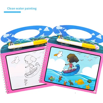 Jucarii pentru copii Jucarii Montessori Reutilizabile Carte de Colorat Magic Apă Carte de Desen Senzoriale Educație Timpurie de Jucării pentru Copii
