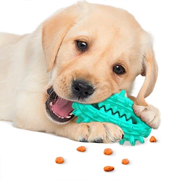 Jucărie de Câine de companie Periuta de dinti Interactive Jucarii de ros TPR Catelus Molar Stick Scurgere de Alimente Mingea Dozator pentru Câini de Curatare a Dintilor Consumabile pentru animale de Companie