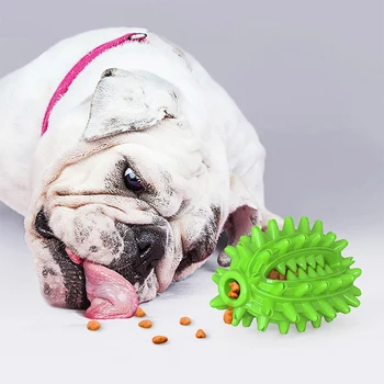 Jucărie de Câine de companie Periuta de dinti Interactive Jucarii de ros TPR Catelus Molar Stick Scurgere de Alimente Mingea Dozator pentru Câini de Curatare a Dintilor Consumabile pentru animale de Companie