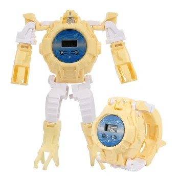 Jucărie pentru copii ceas băiat 2020 unisex pentru copii ceas electronic de moda deformare robot cadou de Crăciun reloj niño pentru fete