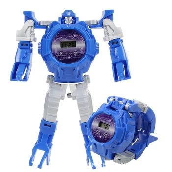 Jucărie pentru copii ceas băiat 2020 unisex pentru copii ceas electronic de moda deformare robot cadou de Crăciun reloj niño pentru fete