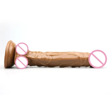 Jucării erotice 25*4 cm Realist Vibrator Imens Penis Artificial Penis de Cal Dildo-uri Pentru Femeie Sex Feminin Masturbari Adult Jucarii Sexuale
