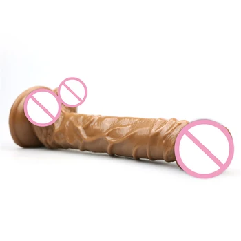 Jucării erotice 25*4 cm Realist Vibrator Imens Penis Artificial Penis de Cal Dildo-uri Pentru Femeie Sex Feminin Masturbari Adult Jucarii Sexuale