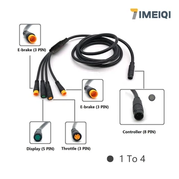 JULET 1T4/1T5 rezistent la apa Cablu conectare Controler/Lumina/Ebrake/Acceleratie/Display E-bike Cablu de Conversie Accesorii 2020 IMEIQI