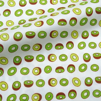Jumătate de Metru de Piersici Portocale Banane, Kiwi, Pepene verde Fructe de Imprimare din Bumbac Diagonal Tesatura Pentru lenjerie de Pat Îmbrăcăminte Rochie Duscoat CR-9