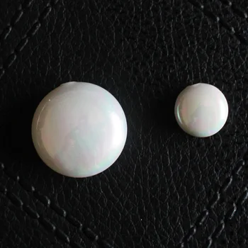 Jumătate Forate Alb perla Coajă Monedă Forma Margele 10buc, en-Gros Pentru DIY Bijuterii Transport Gratuit !