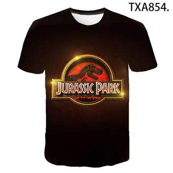 Jurassic Park 3D Print T Camasa Barbati Femei Copii Casual de Vara T-shirt Streetwear Maneci Scurte Topuri Lumea Jurassic Cool Tee