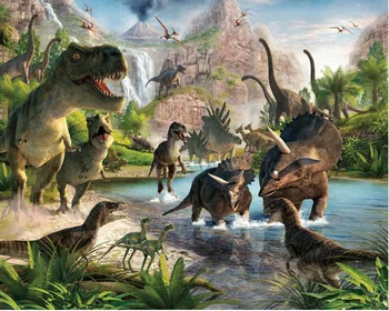 Jurassic park Perioadă de Dinozaur Petrecere Fotografie Fundal de Vinil Petrecere Fundaluri Pentru Studio Foto
