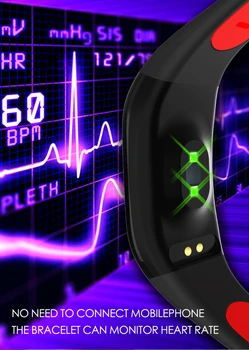 JWMOVE Brățară Inteligent de Monitorizare de Fitness Tracker de Sănătate Bratara cu Pedometru Tensiunii Arteriale și a ritmului Cardiac