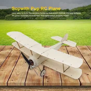 K6 KIT/Electronice Sopwith Pup RC Avion din Lemn de Balsa 378mm Warbird Kit de Aeronave cu Perii Sistem de Putere Aeromodelling Kit