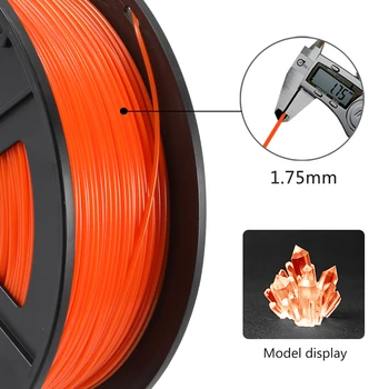 KAIGE PETG 1kg 1,75 mm Portocaliu Imprimantă 3D cu Filament petg 1KG petg пластик 1 кг Toleranță -/+0.02 Bună rezistența la acid și alcaline