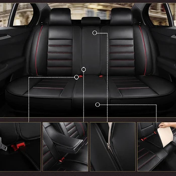 Kalaisike universal de înaltă calitate din piele huse auto se Potrivește 5 seat Automobile Accesorii de Interior Huse auto styling