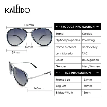 KALEIDO-Pilot ochelari de Soare pentru Femei Polarizati de Înaltă Calitate PC Cadru din Aliaj de Lentile Anti-Orbire 2020 Moda Ochelari de Soare UV400 Pentru Adulți
