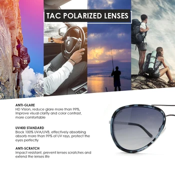 KALEIDO-Pilot ochelari de Soare pentru Femei Polarizati de Înaltă Calitate PC Cadru din Aliaj de Lentile Anti-Orbire 2020 Moda Ochelari de Soare UV400 Pentru Adulți