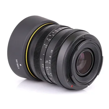 Kamlan obiectiv 50mm F1.1 APS-C Mare, Diafragma Focalizare Manuală Obiectiv Pentru Canon EOS-M NEX, Fuji X M4/3 Camere Cu parasolar