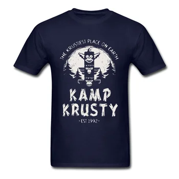 Kamp Krusty T-shirt Bart & Lisa Amuzant Topuri Bărbați Desene animate Tricou Tricou Negru din Bumbac Tricouri Cupluri Haine de Vară