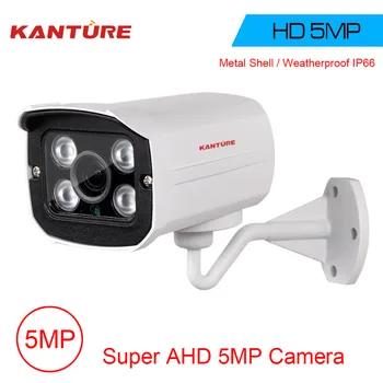 KANTURE Camera de Securitate CCTV Super 5.0 MP, 2592*1944 HD Matrice Camera de Exterior IP66 rezistent la apa pentru AHD 4MP sistem de supraveghere Video