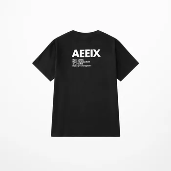 Kanye West AEEIX Scrisoare de Imprimare T-shirt pentru Bărbați Hip Hop Skateboard Barbati din Bumbac Tricou Rock Highstreet Bieber Tee Camasa pentru Barbati