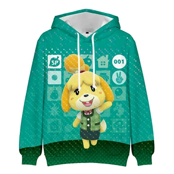 Kawaii Animal Crossing 3D Hanorace Adult/copil Joc 3D Print Hanorac Baieti/Fete Pulovere Jachete de Moda Anime Hoody Haine