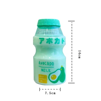 Kawaii Sticla de Apa de Plastic Tur de Băut Sticla Yakult Drăguț Forma 480ml Cutie de Lapte Agitator de Sticla Pentru Copii