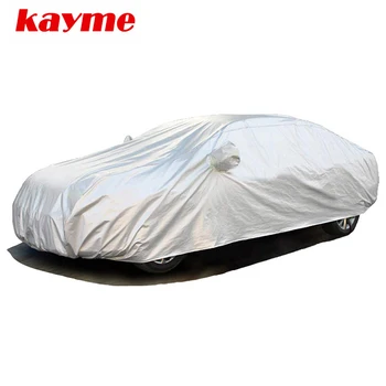 Kayme Auto Complet Acoperă de Praf în aer liber, piscină Interioară UV Zăpadă Rezistent de Protecție solară Capac din poliester se Potrivesc universal Sedan Hathcback