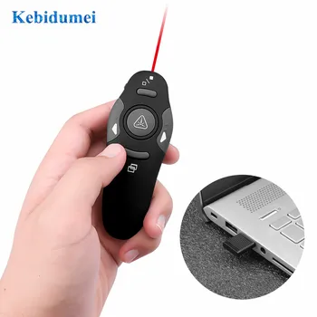 Kebidu Control de la Distanță cu Laser Pix 2.4 Ghz RF Pointer Stilou Wireless USB Power Point Prezentator de la Distanță fără Fir Roșu cu Laser Pointer Noi