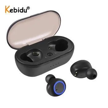 Kebidu Impermeabil Sport Căști TWS Bluetooth 5.0 Casti Handsfree Căști Stereo fără Fir Căști cu Microfon pentru Android IOS