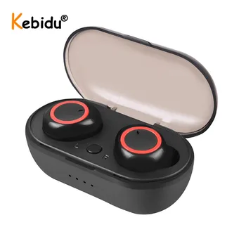 Kebidu Impermeabil Sport Căști TWS Bluetooth 5.0 Casti Handsfree Căști Stereo fără Fir Căști cu Microfon pentru Android IOS