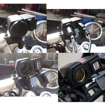 Kebidu Priza Usb pentru Motocicleta Motocicleta de 12 V Bricheta 5V USB Portul de Alimentare Adaptor Incarcator Priza Buna Calitate