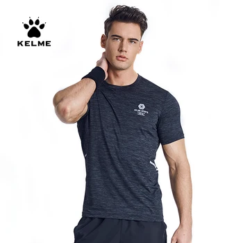 KELME Bărbat Femeie Formare Sport, care Rulează T-shirt pentru Bărbați Respirabil Sport Uscare Rapida de Vara tricou Maneca Scurta 3891541