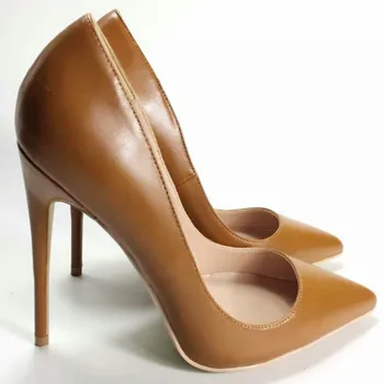 Keshangjia 12cm Maro Moale din Piele de Brevet Zapatos Mujer Femei Tocuri Ascuțite Toe Stilet Femei Pompe Rochie de Petrecere, Pantofi W
