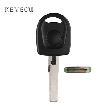 Keyecu NOI Netăiat Lama Blank de Aprindere de Înlocuire Fob Auto Aprindere Transponder Cheie cu Cip ID48 pentru VW Volkswagen SKoda SEAT