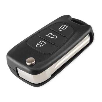 KEYYOU 20x Telecomanda Cheie Auto Shell 3 Butoane Flip Key Caz Pentru Kia K2 K5 Rio 3 Picanto Ceed Cerato Pentru Hyundai Tucson ix25 ix35 i30