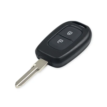 KEYYOU 40x 2 buton cheie de la Distanță Masina Shell Caz Pentru Renault Duster Kwid Sandero Logan 2013 - 2018 Cheie Auto Cu Lama VAC102