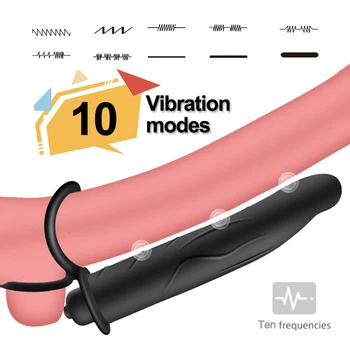 Khalesex Inel Penis Vibrator Pentru Cupluri Silicon Poartă Vibrator Anal, Dop De Fund Masaj De Prostata Adult Sex Toys Masturbator