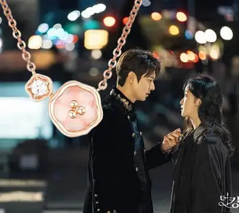 Kim Go Eun-coreean Drama ui Lee Ji Eun același Colier coreea simplu de bijuterii Pandantiv