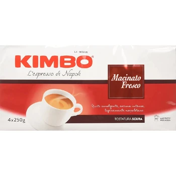 Kimbo cafea sol-sol proaspăt (4 pachete de 250g)