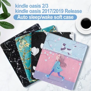 Kindle Oază 2019 Caz pentru Kindle Oasis (9 și 10 Gen - 2017 și 2019 de Presă) husă Moale de Somn/Wake Auto kindle Oasis 2 3