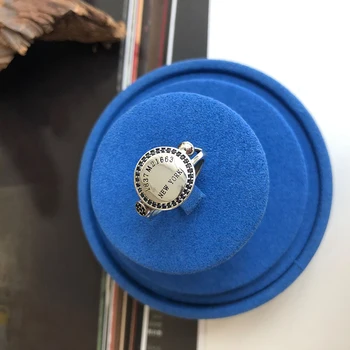 Kinel 2020 Nou Inel de Epocă Reală Argint 925 Round Design Deschis scrisori Inel pentru Femei Partid Argint Bijuterii Cadouri